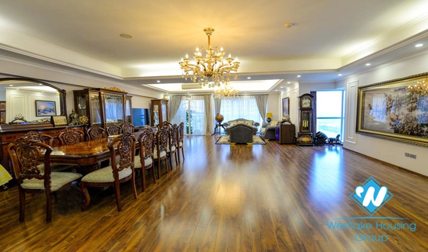 Nice design apartment with 4 bedrooms for rent in Ciputra, Ha Noi